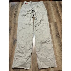 Red Wing Pants Men's Size 32 Khaki Pants Straight Leg Flat Front Casual